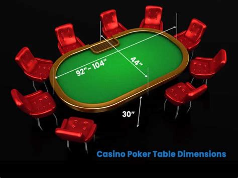 6 person poker table dimensions.